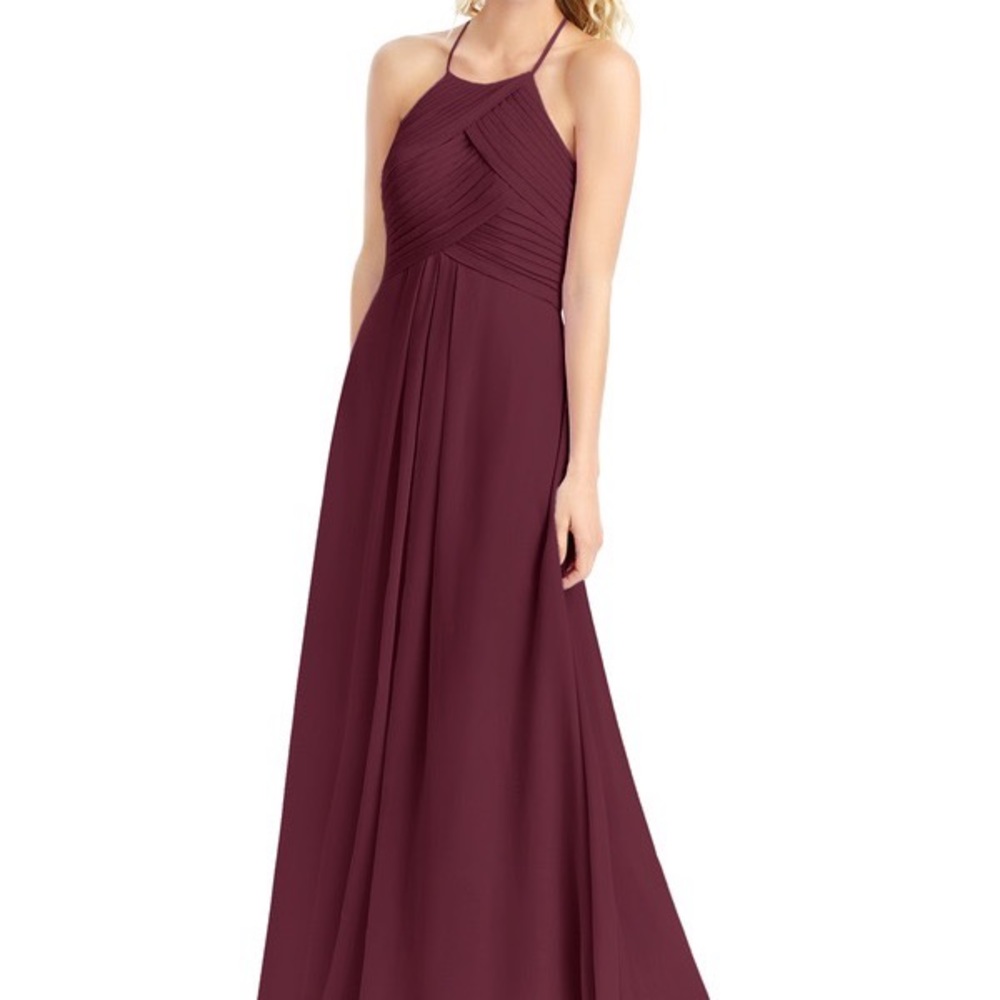 Azazie Cabernet Chiffon Bridesmaids Dress